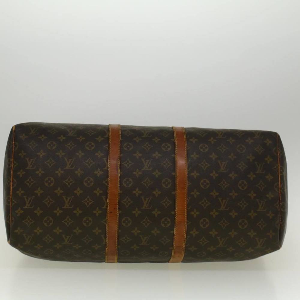 LOUIS VUITTON Monogram Keepall 55 Boston Bag M41424 LV Auth 58741 - Picture 5 of 16